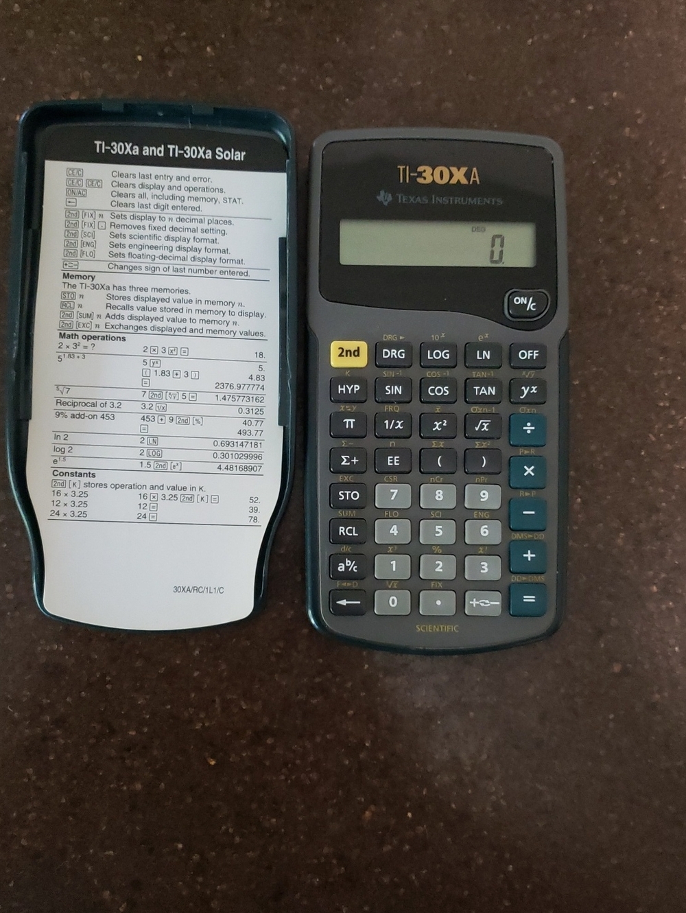 Texas Instruments - Scientific Calculator - Model TI-30XA